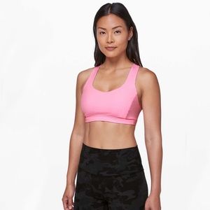 Lululemon Free To Be Serene Bra - Pink Shell - Size 10